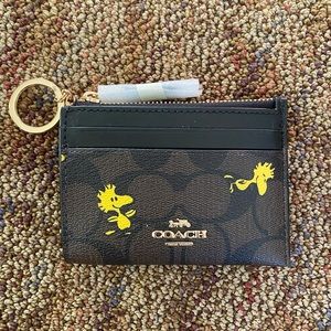 🌸🌸COACH🌸🌸 Peanuts card case NWT